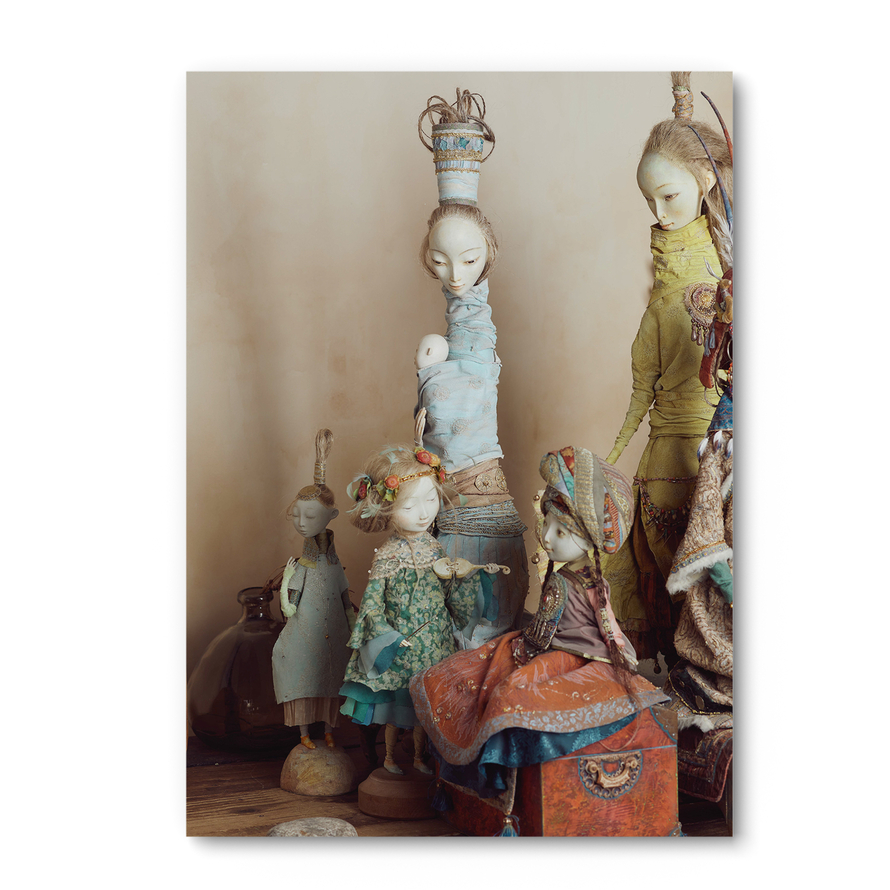 Почтовая открытка «Куклы»